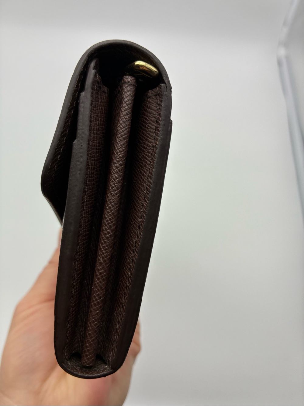 Louis vuitton damier ebene envelope Sarah wallet with COA - Picture 13 of 14